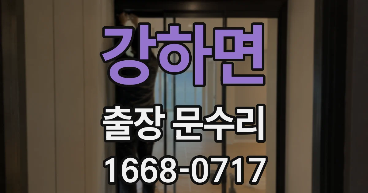 강하면 출장 문수리