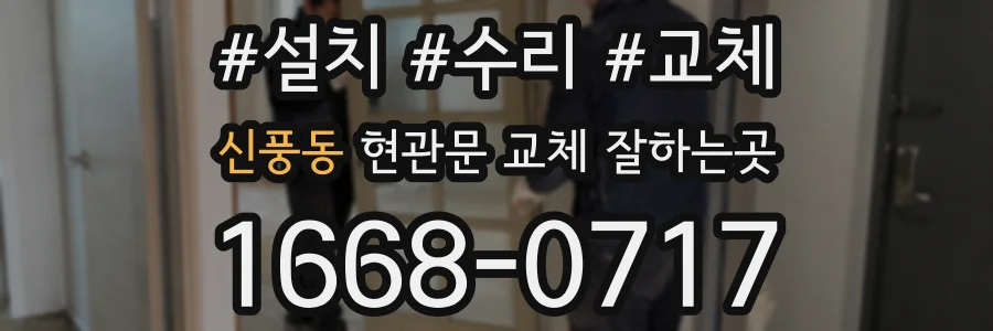 신풍동 현관문 교체 잘하는곳
