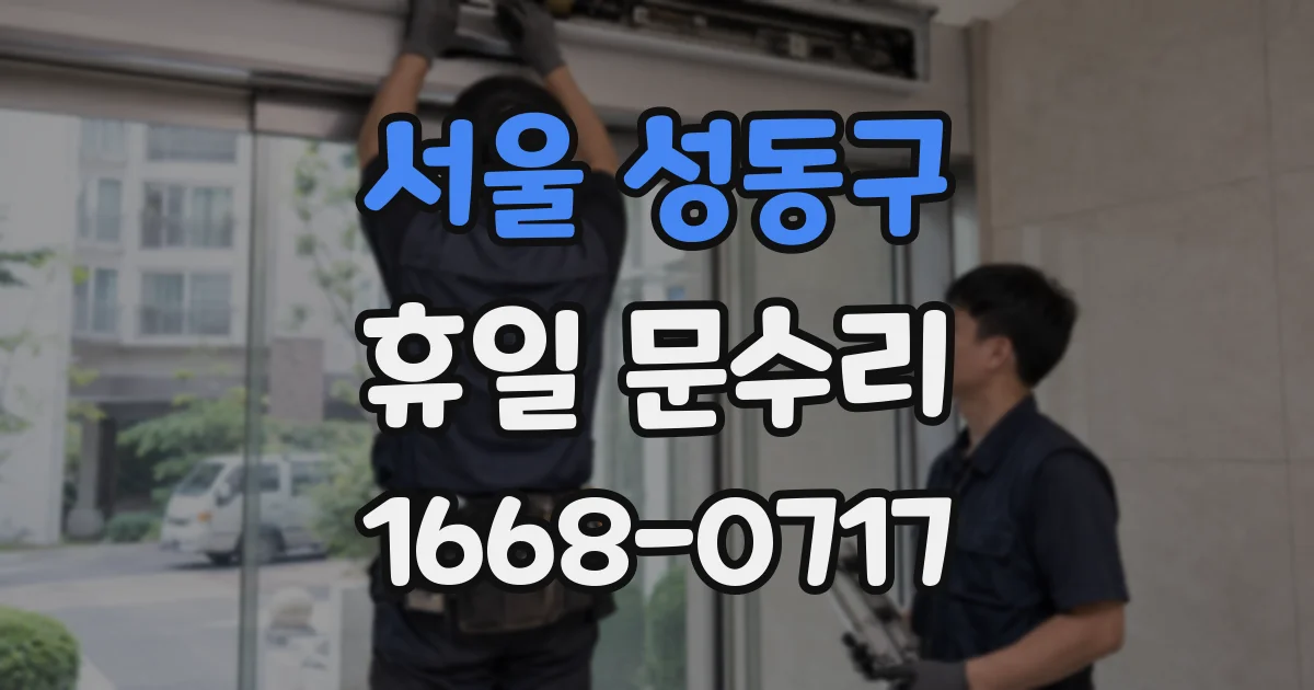 서울 성동구 휴일 문수리