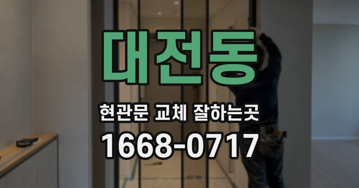 대전동 현관문 교체 잘하는곳