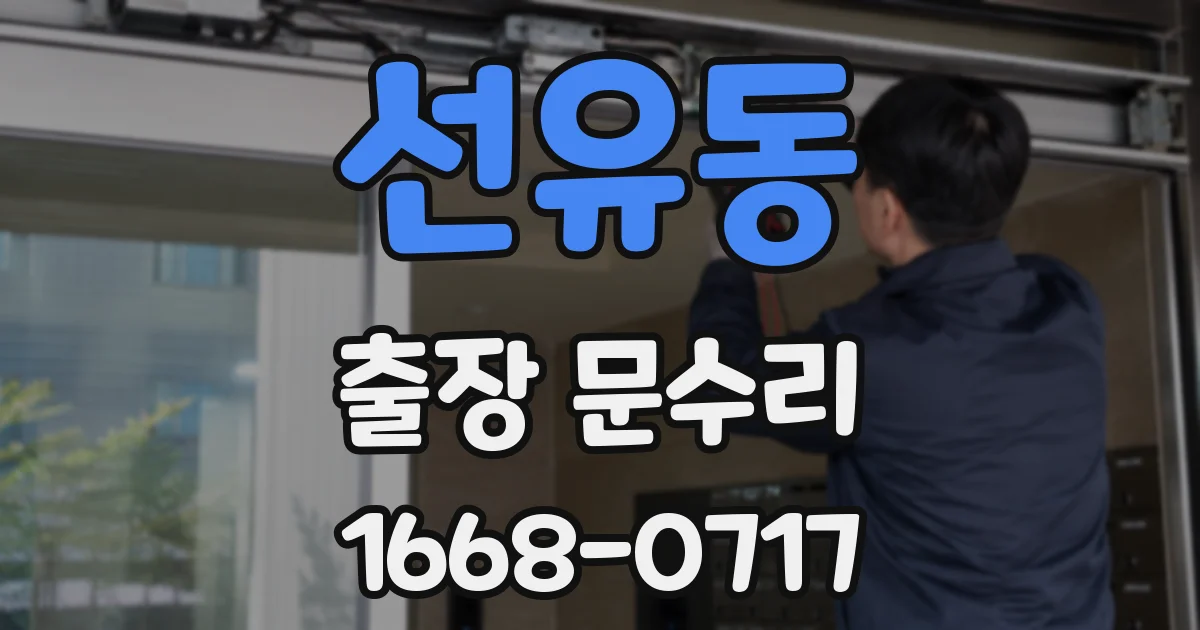선유동 출장 문수리
