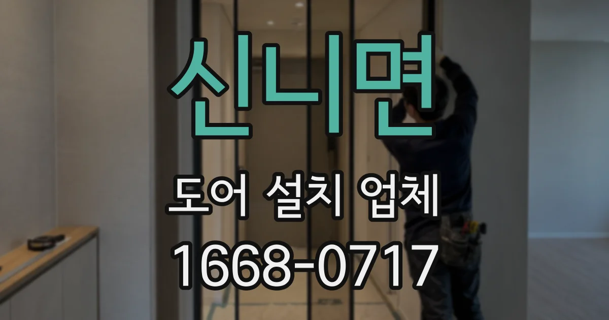 신니면 도어 설치 업체