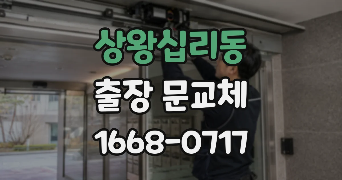 상왕십리동 출장 문교체