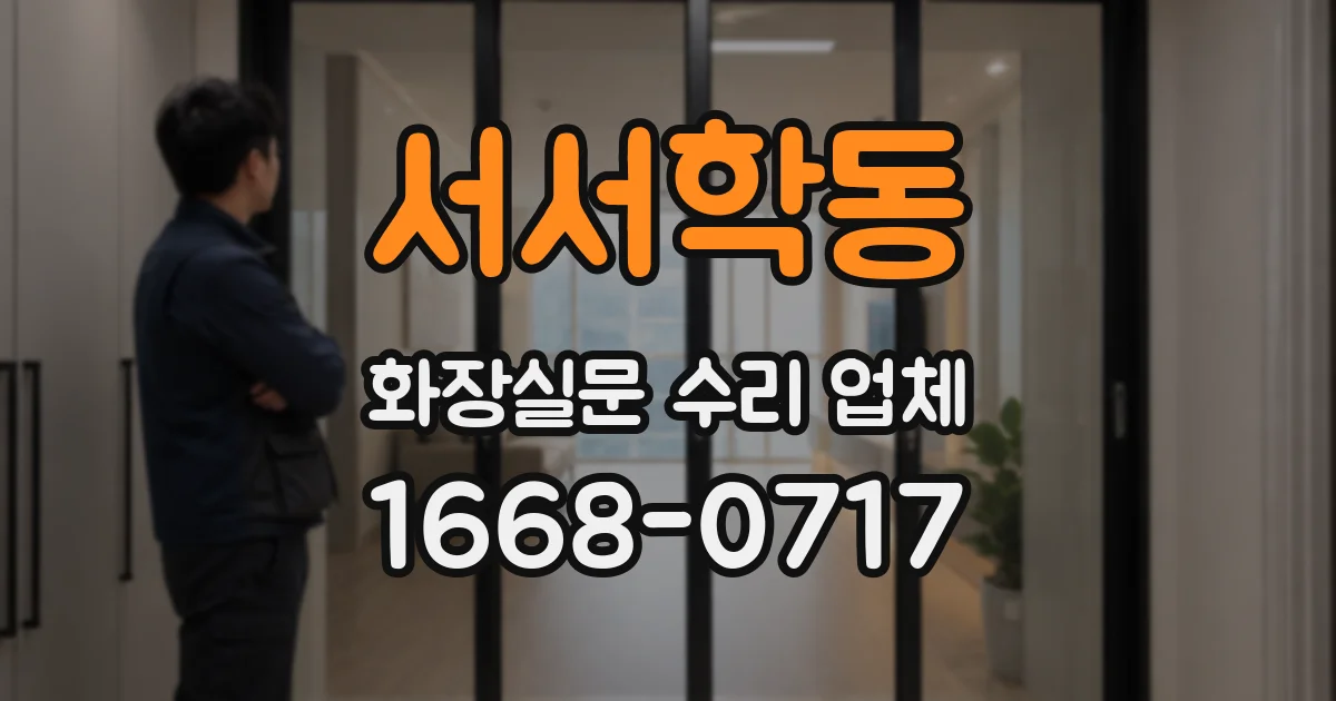 서서학동 화장실문 수리 업체