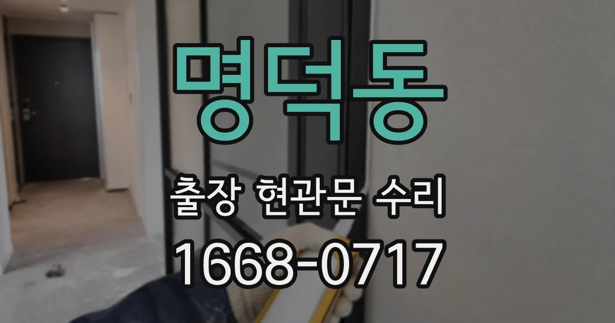 명덕동 출장 현관문 수리