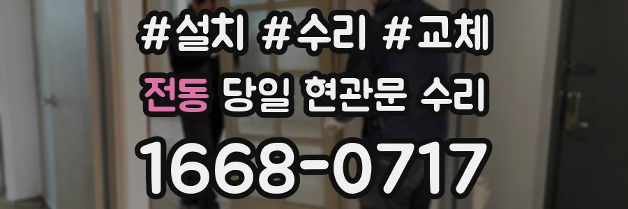전동 당일 현관문 수리