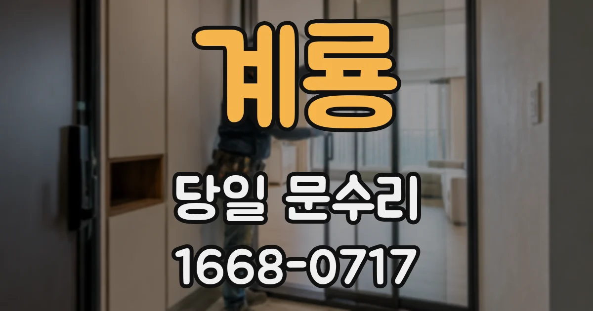 계룡 당일 문수리