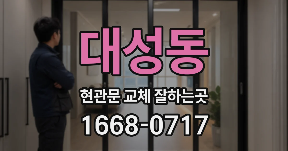 대성동 현관문 교체 잘하는곳