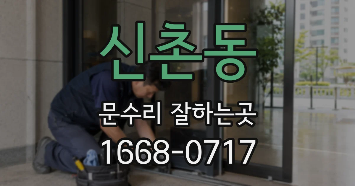 신촌동 문수리 잘하는곳