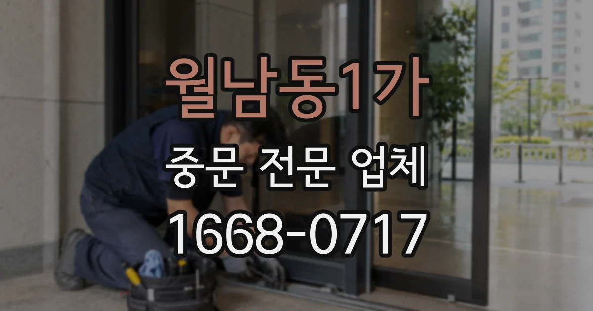 월남동1가 중문 전문 업체
