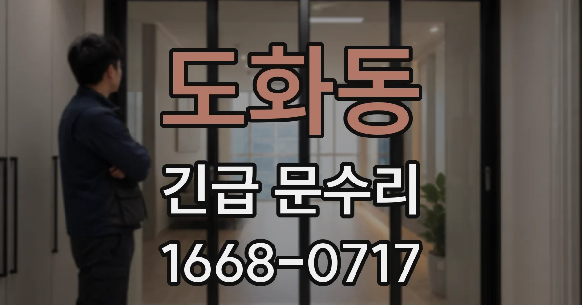 도화동 긴급 문수리