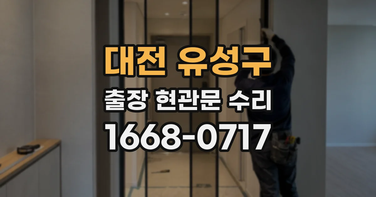 대전 유성구 출장 현관문 수리