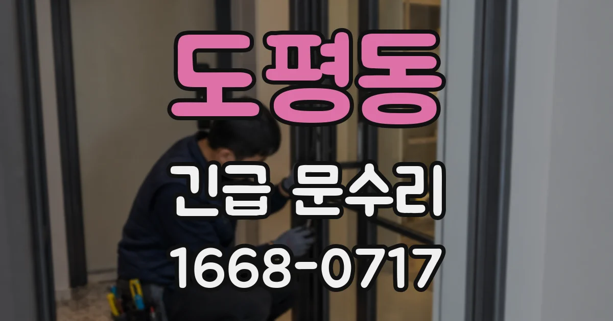 도평동 긴급 문수리
