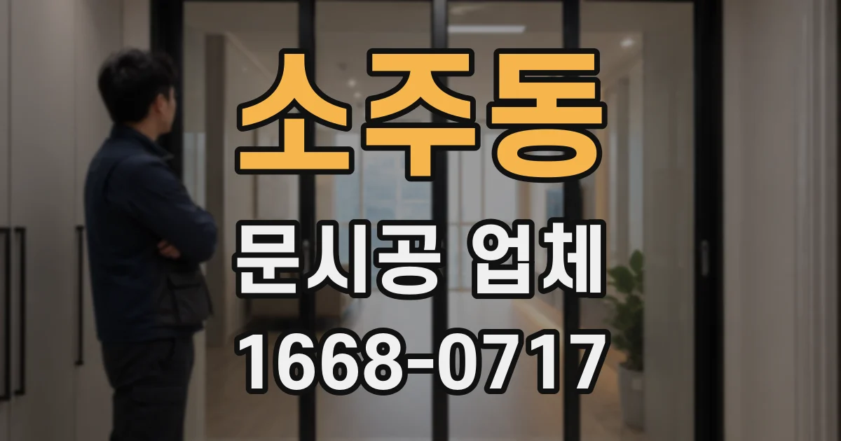 소주동 문시공 업체