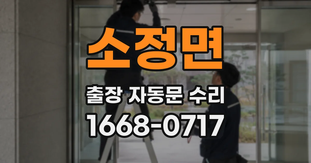 소정면 출장 자동문 수리