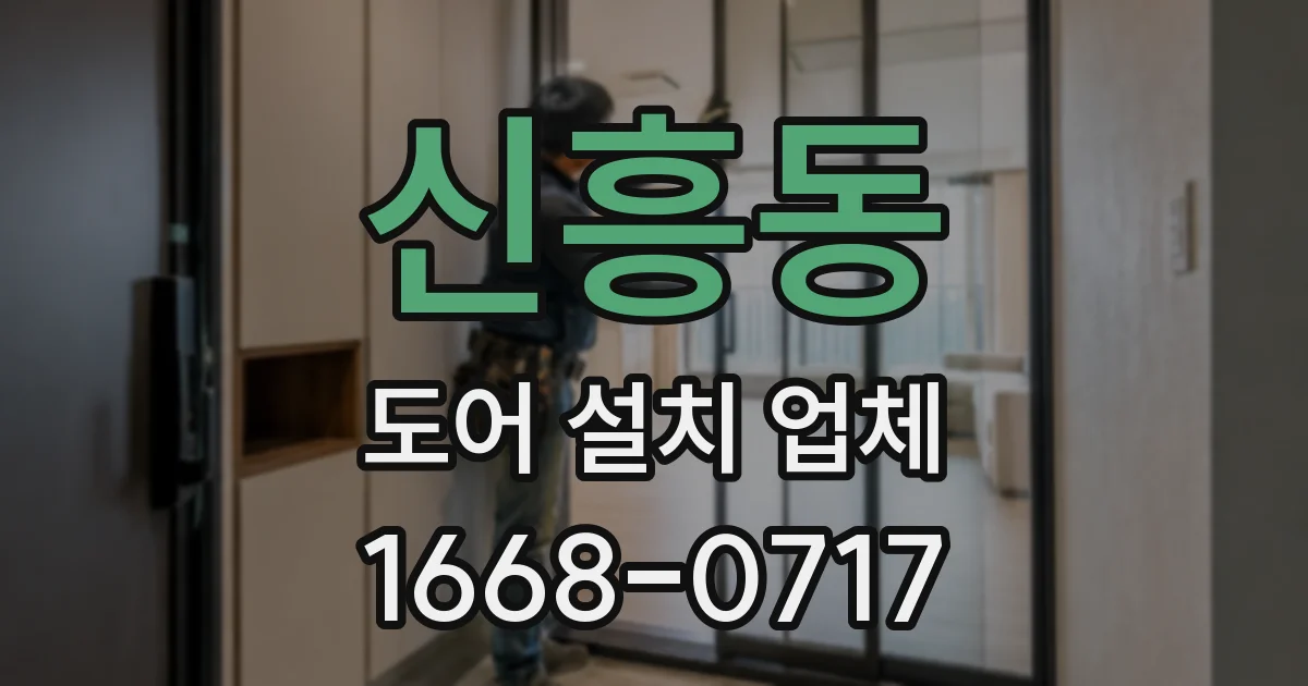 신흥동 도어 설치 업체