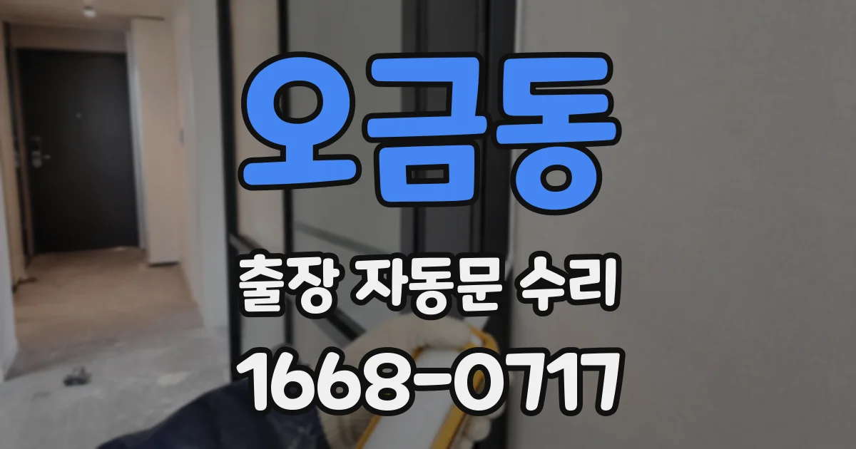 오금동 출장 자동문 수리