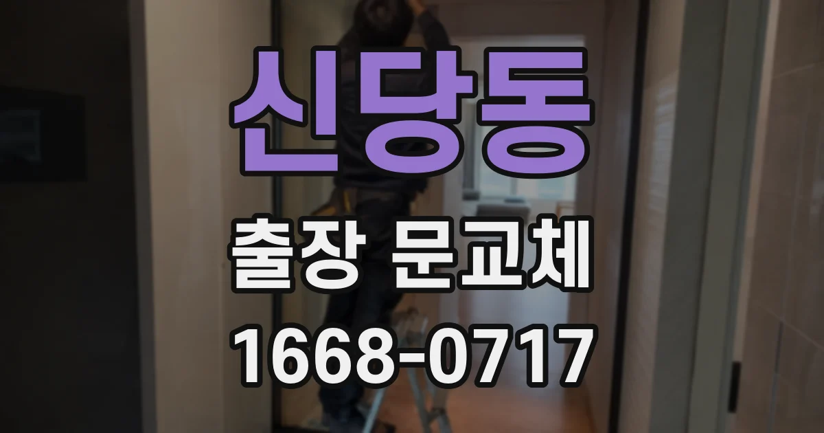 신당동 출장 문교체