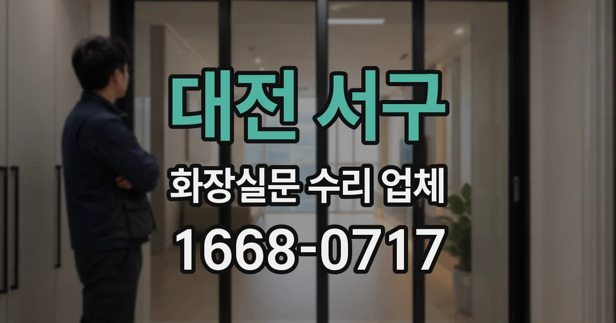 대전 서구 화장실문 수리 업체