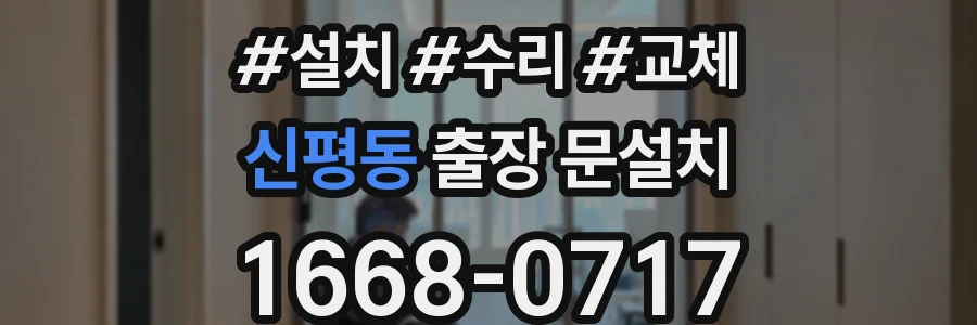 신평동 출장 문설치