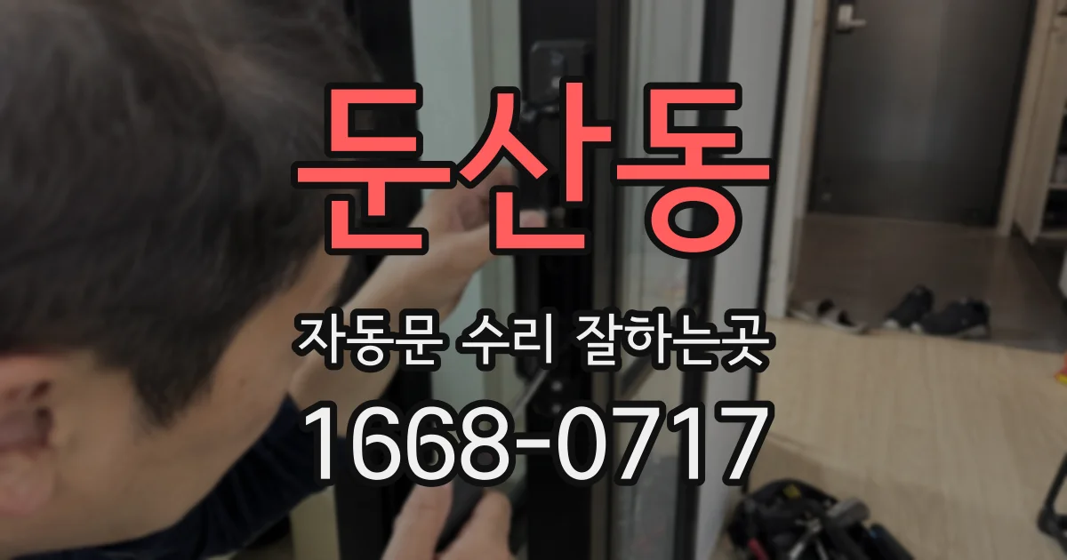 둔산동 자동문 수리 잘하는곳