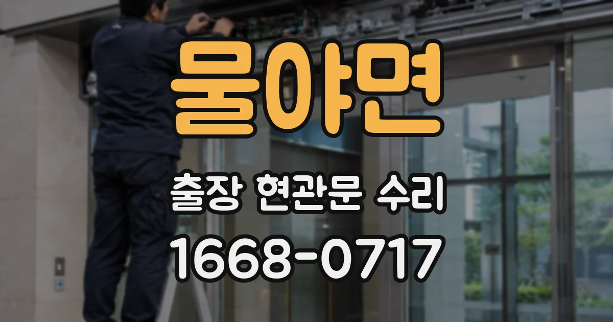 물야면 출장 현관문 수리