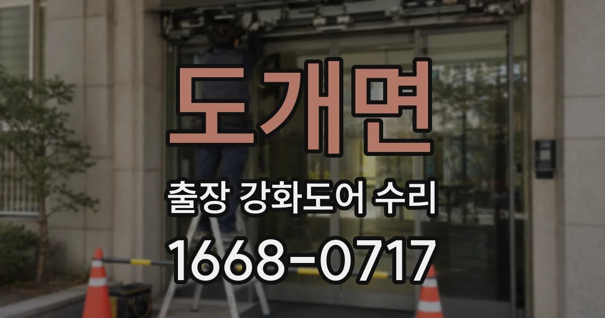 도개면 출장 강화도어 수리
