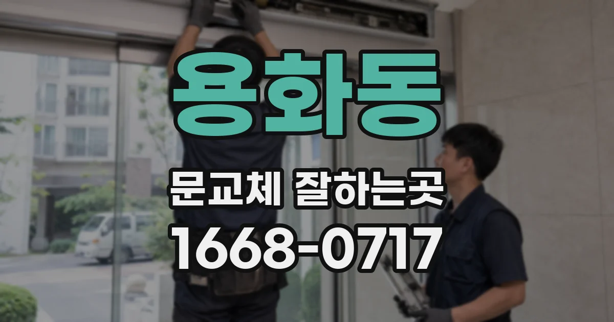 용화동 문교체 잘하는곳