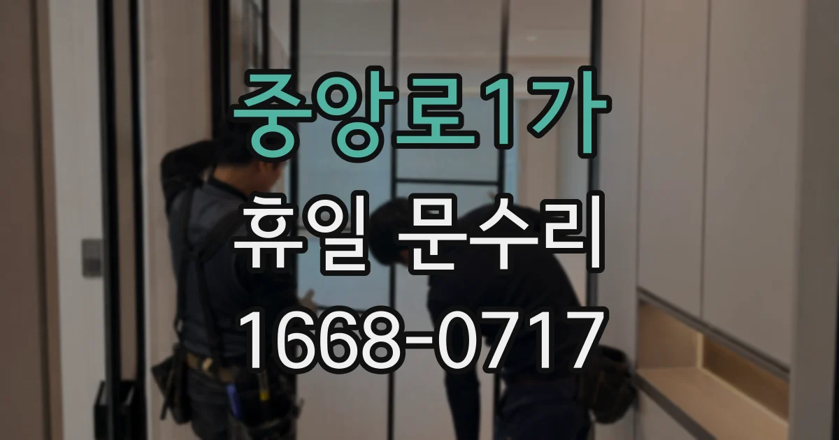 중앙로1가 휴일 문수리