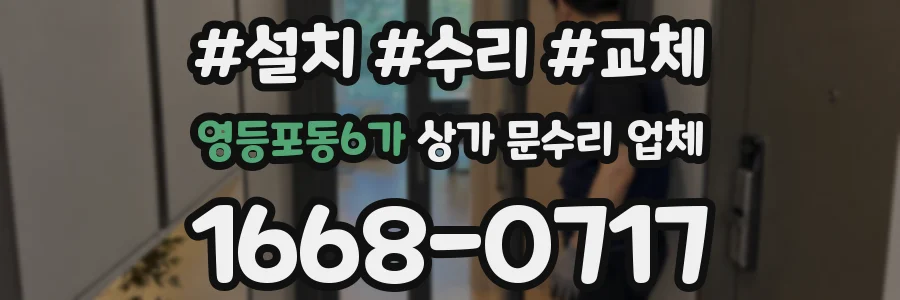 영등포동6가 상가 문수리 업체