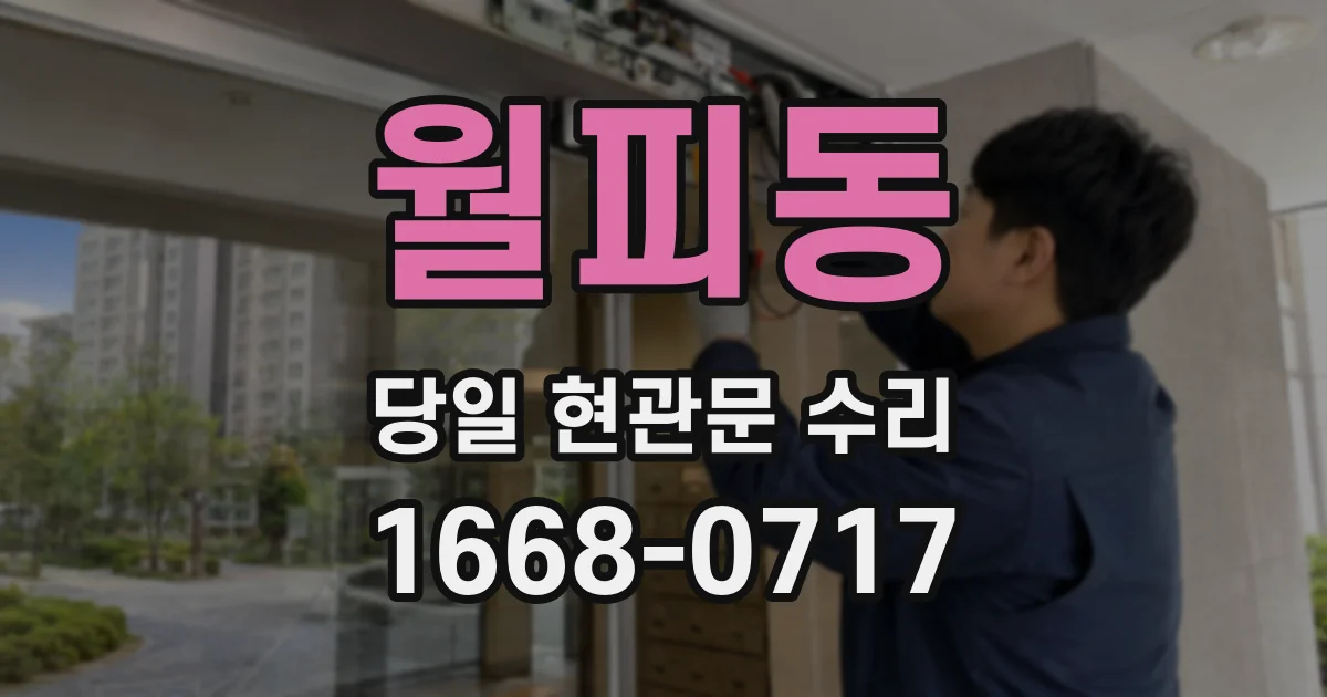 월피동 당일 현관문 수리
