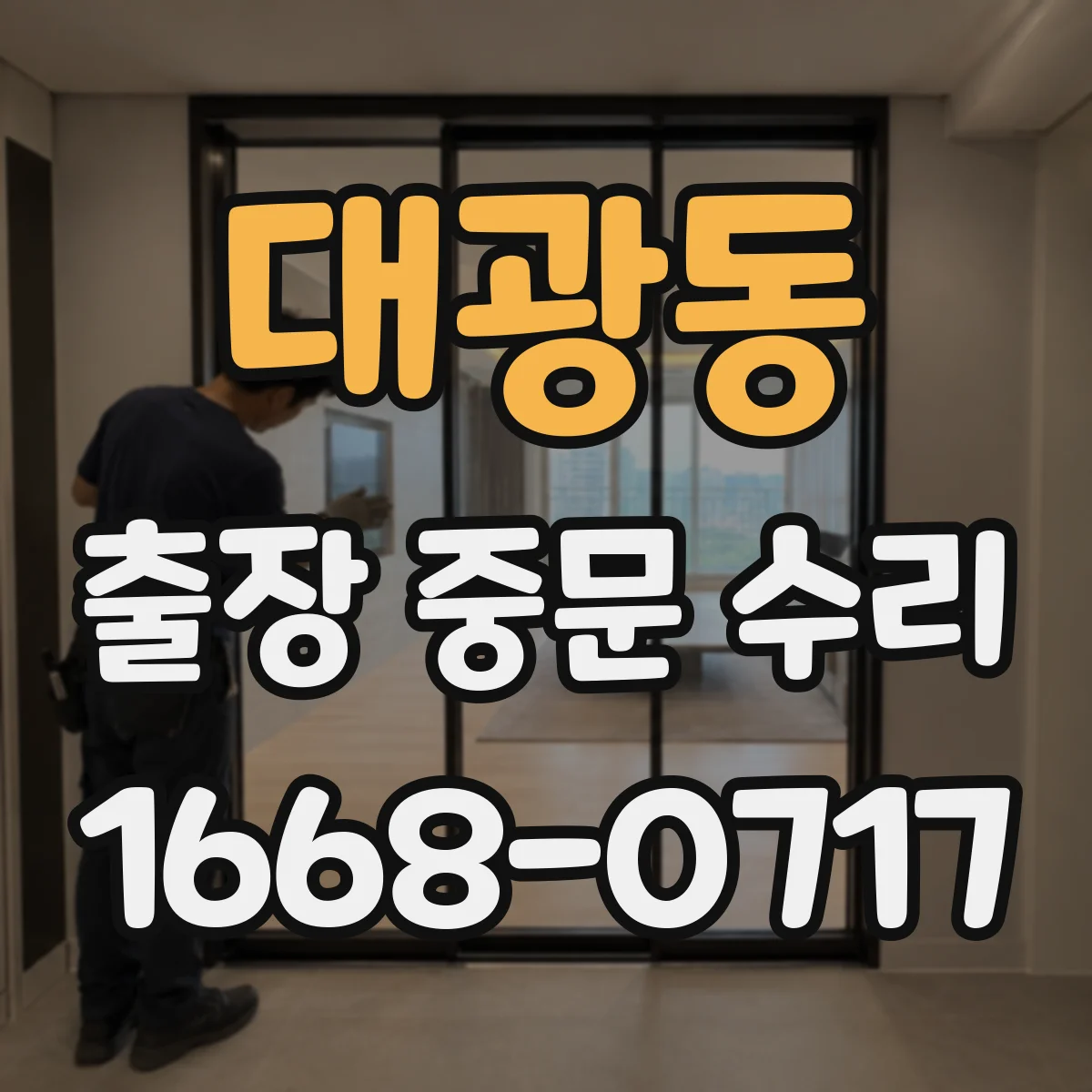 대광동 출장 중문 수리