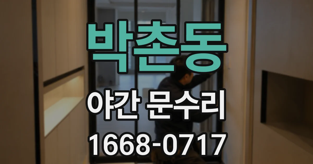 박촌동 야간 문수리