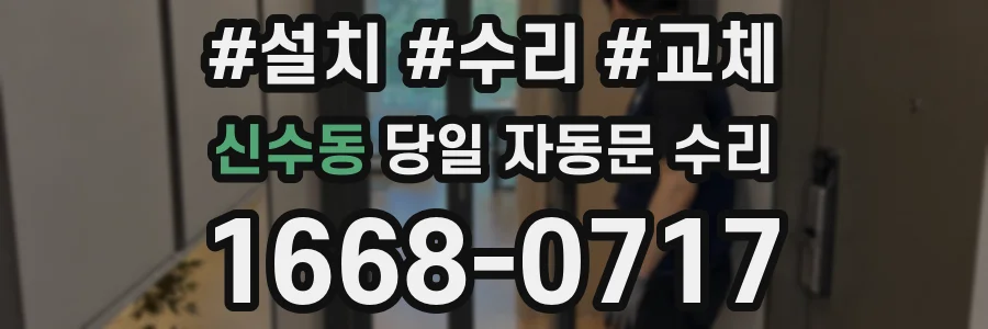 신수동 당일 자동문 수리