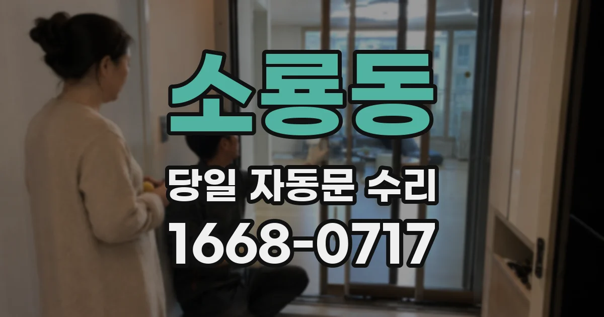 소룡동 당일 자동문 수리