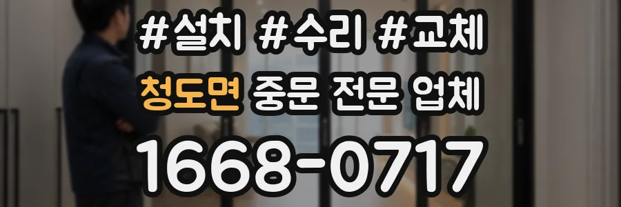 청도면 중문 전문 업체