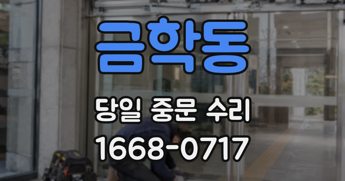 금학동 당일 중문 수리