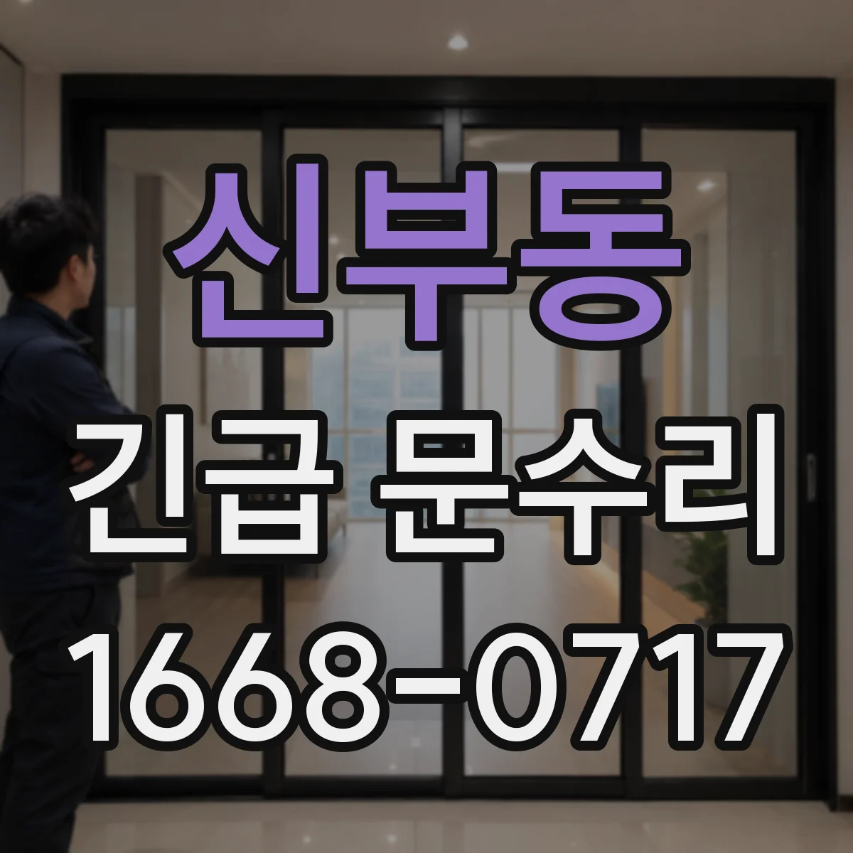 신부동 긴급 문수리
