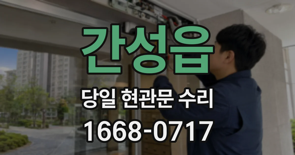 간성읍 당일 현관문 수리