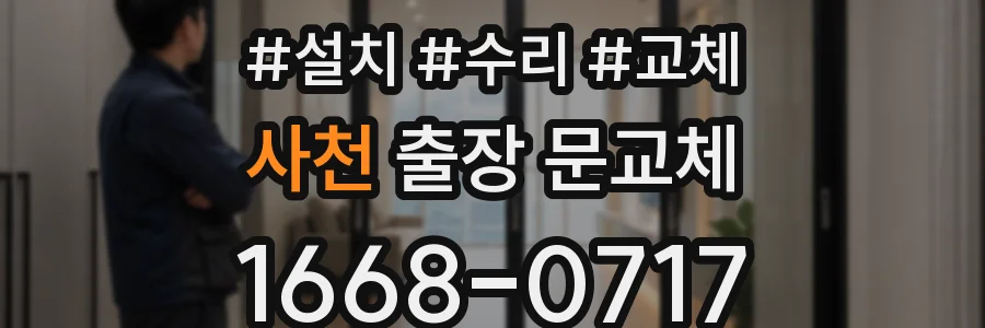 사천 출장 문교체