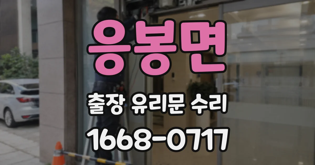 응봉면 출장 유리문 수리