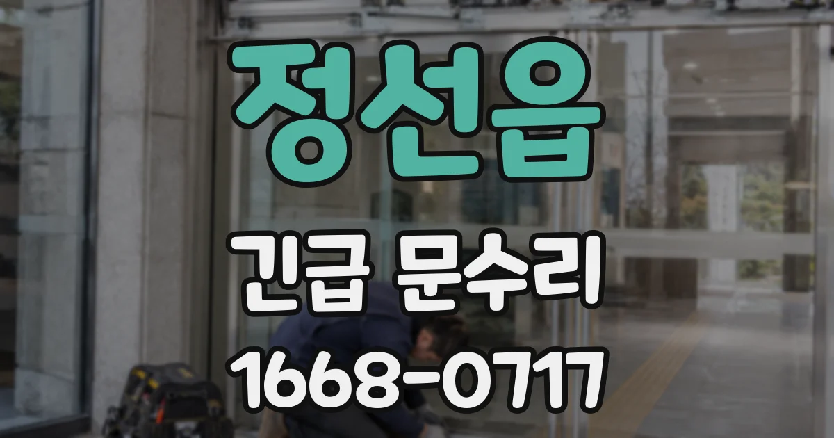 정선읍 긴급 문수리