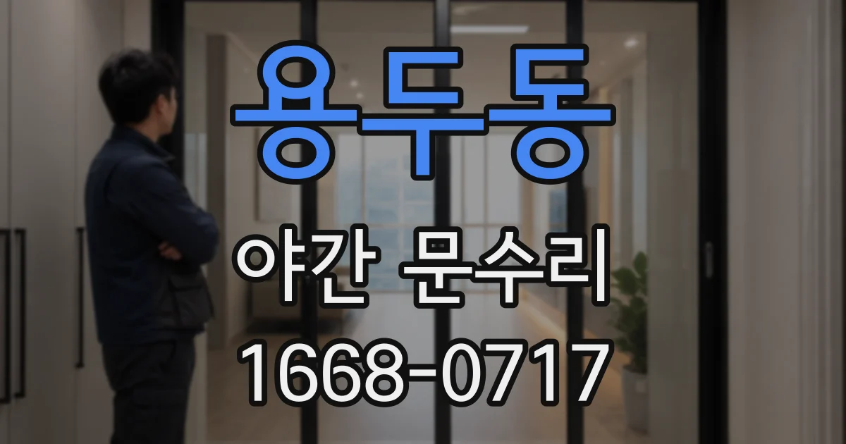 용두동 야간 문수리
