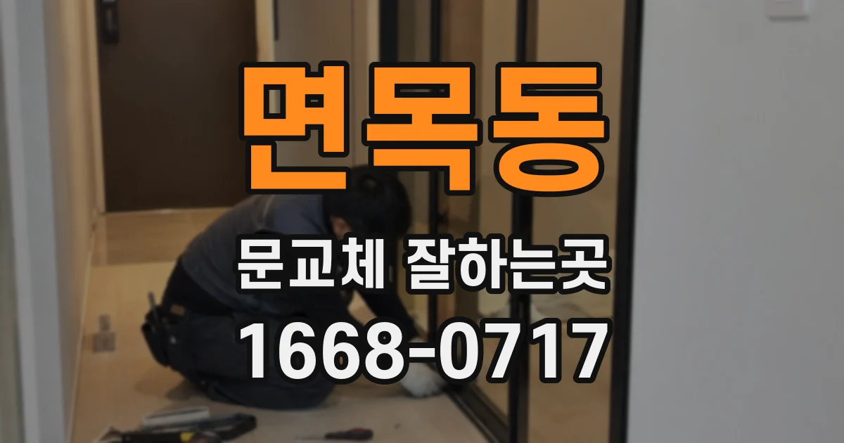 면목동 문교체 잘하는곳