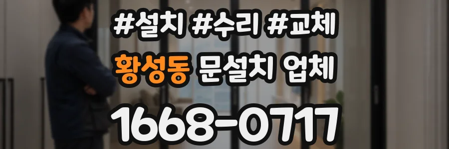 황성동 문설치 업체