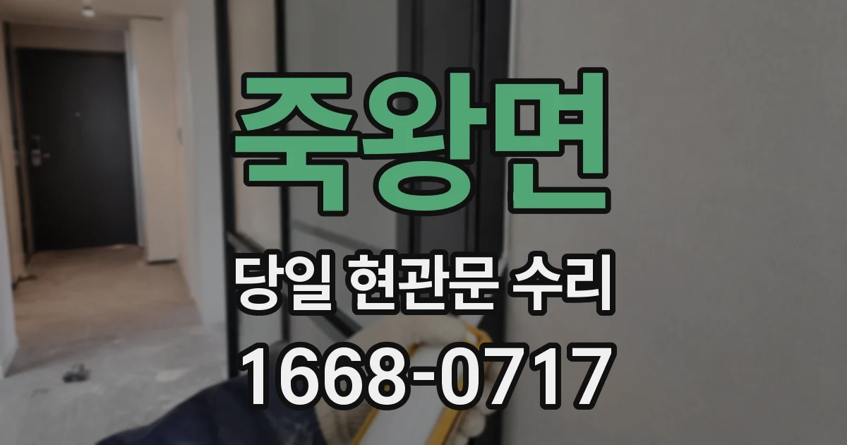 죽왕면 당일 현관문 수리