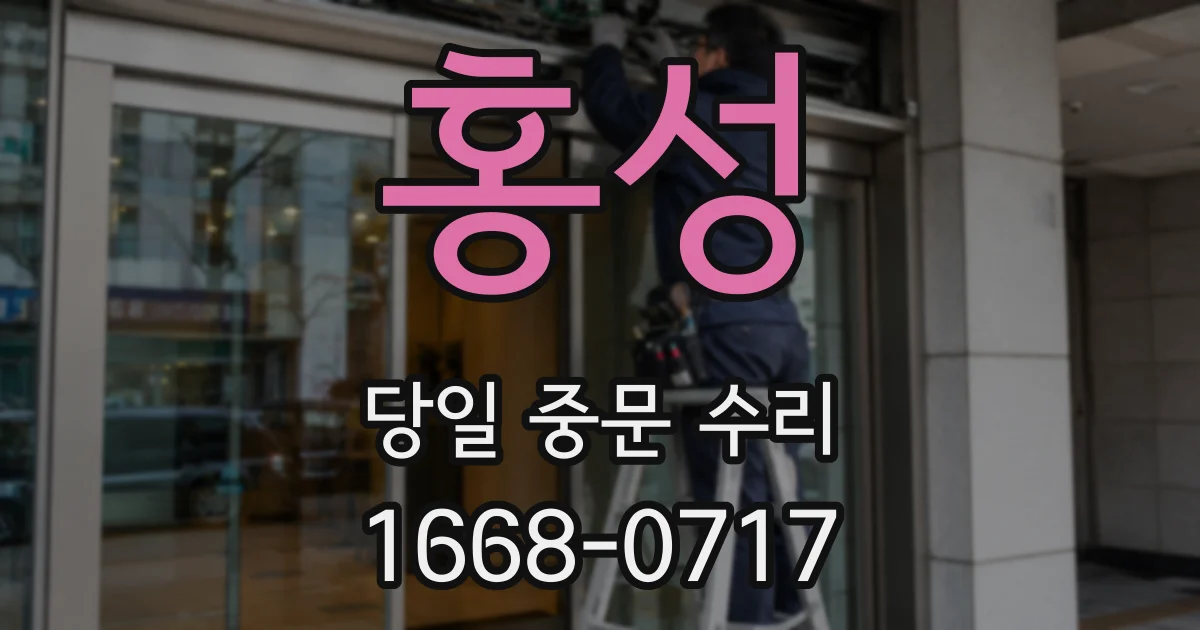 홍성 당일 중문 수리