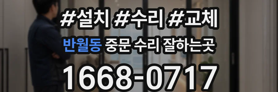 반월동 중문 수리 잘하는곳