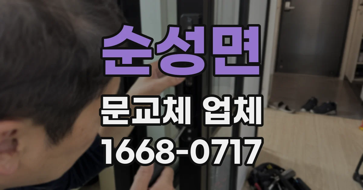 순성면 문교체 업체