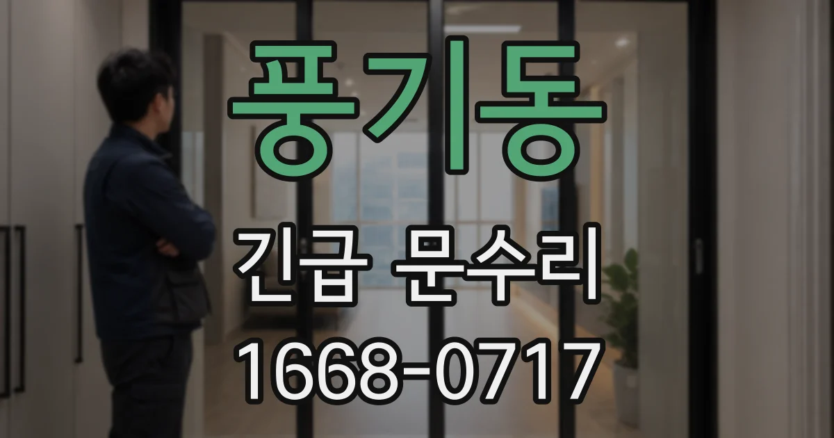 풍기동 긴급 문수리